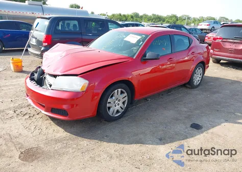 2014 Dodge Avenger Se z USA, uszkodzony, nr VIN 1C3CDZAB3EN130701
